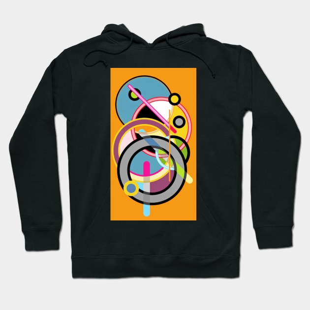 Expressive automatism abstract 636 Hoodie by artsale